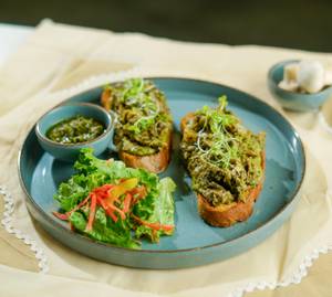 Mushroom Pesto Sourdough Toast (2 Pcs)