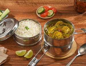 Aloo Palak - RICE Meal