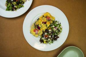 Truffle Mushroom Omelette With Spinach