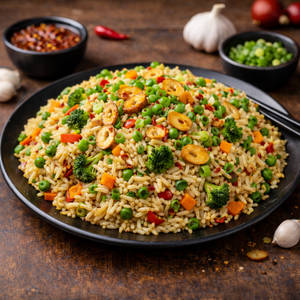 Veg Burnt Garlic Rice