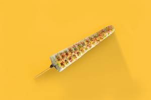 Rainbow White Chocolate Stick Waffle