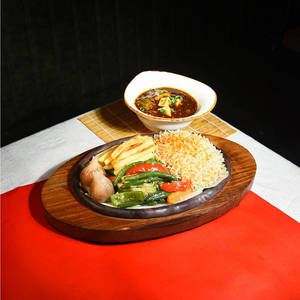 Tofu In Black Bean Sauce Sizzler