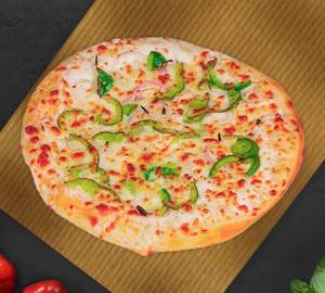 Corn Capsicum Onion Pizza
