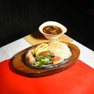 Paneer Black Bean Sauce Sizzler