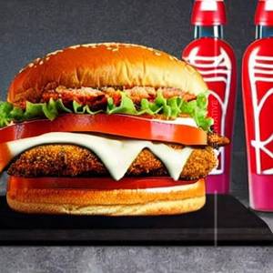 Chicken Kurkure Burger 