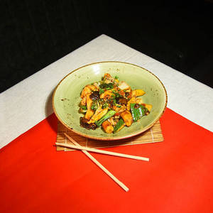 Wok-tossed Vegetable With Bamboo Shoot, Tofu & Shiitake