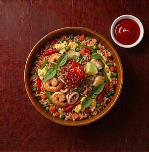 Thai Chilli Prawn Fried Rice