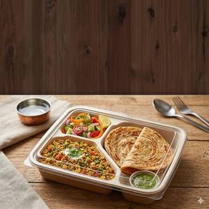 Paneer Bhurji With 2 Butter Tandori Roti And Salad