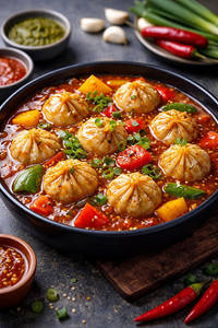 Chilly Gravy Momos