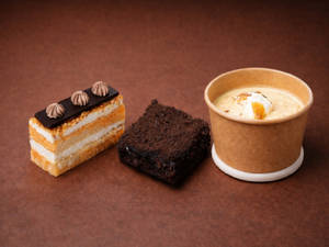 Oreo Brownie + Signature Butterscotch Pastry + Apricot Tres De Leche