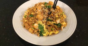 Schezwan Fish Fried Rice