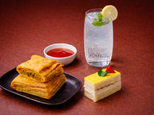 Hot N Crispy Veg Puff +Pineapple Pastry + Classic Virgin Mojito