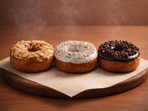 Caramel Dream Donut + White Cocolate Donut + Milk Chocolate Donut