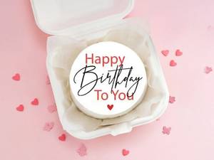 Happy Birthday Bento Cake