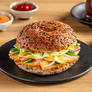 Paneer Tikka Bagel