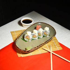 Smoked Salmon, Cheese & Asparagus Sushi