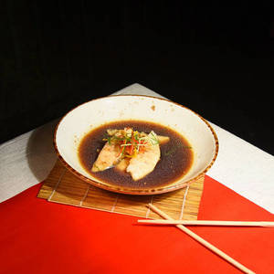 Steamed Pomfret In Soy Ginger