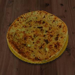 Onion Parantha with Chutney & Pickle