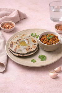 Baingan Bhartha (200 gm), 2 Bajra Roti