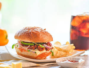 Chicken cheese burger