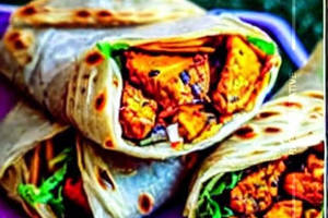 Dbl Achari Chicken Roll
