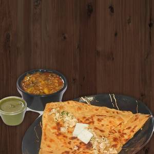 Plain Parantha with aloo pyaj curry [4 Numbers]