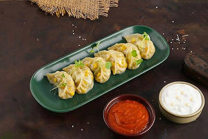 Cheese Corn Steam Momos (6 pcs)