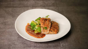 Grilled Fish Keto Meal (low Carb Diet Meal)