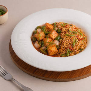 Paneer Chilly With Fried Rice