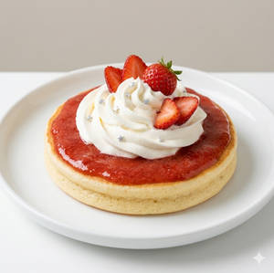 Strawberry Pancake + Whippin Cream