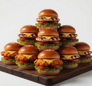Signature Chicken Mega  Party Pack ( 9 Burgers)