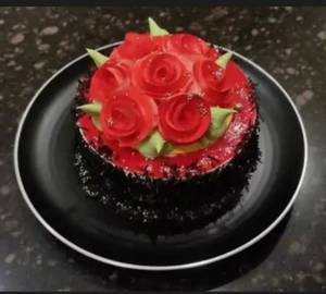 Bunch Of Rose Cake [500 Grams]
