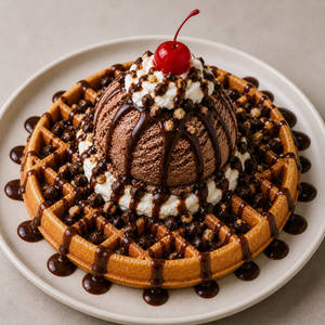 Chocolate  Waffle Sundae