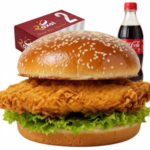 Crispy Chicken Combo Meal ( Burger + Coke) - Bestseller