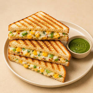 Jain Corn Cheese Sandwich