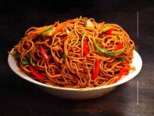 Veg ginger chilli noodles