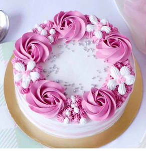 Mom Spl Floral Butterscotch Cake 500gm