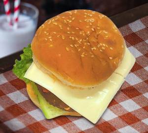 Double Tikki Veg Burger With Cheese Slice [2 Pieces]