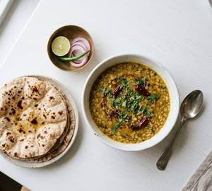Plain Dal With 4 Roti