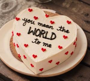 Heart Shaped Chocolate Biscoff Cake (350 Gms)