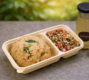 Light Upma + Sprouts Salad + Nimbu Pani Combo Meal