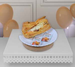 Paneer Onion Stuffed Cream Puff
