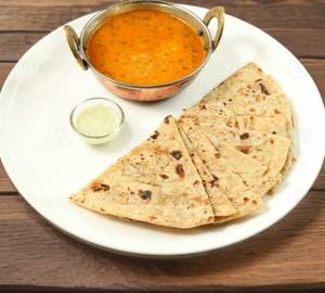 Dal Tadka With 4 Butter Roti