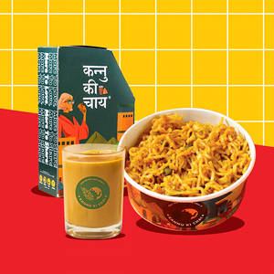 Desi Masala Maggie + Adrak Chai (2 Cups)