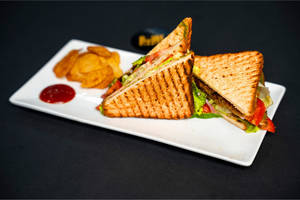 High Protein Rajma Tikki Sandwich