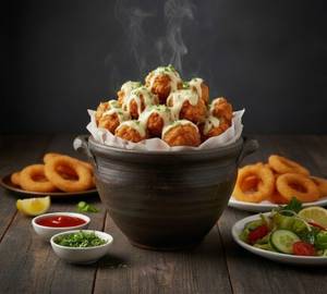 Juicy Cheesy Chicken Popcorn