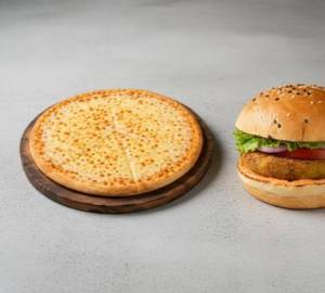 Margherita Pizza (6 inches) + Aloo Tikki Burger