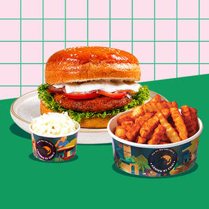 KKC Ultimate Cheese Burger + Peri Peri Fries