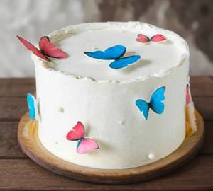 White vanilla cream cake [400 grams]