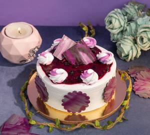 Eggless Blueberry Cake [Round] [500 Grams]